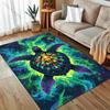 Fantasy Ocean Turtle Print Carpet for Bedroom Living Room Bedside Sofa Floor Mat Modern Home Decor Area Rug Machine Wash