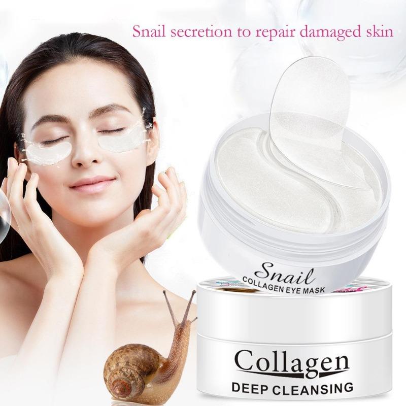 Snail Collagen Anti-Wrinkle Crystal Under Eye Patches Eye Mask Anti Dark Circles Wrinkles Beauty