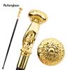 Золотая ручная трость с цветком, роскошная модная трость для вечеринки, декоративная трость, элегантная ручка-посох, трость 93 см