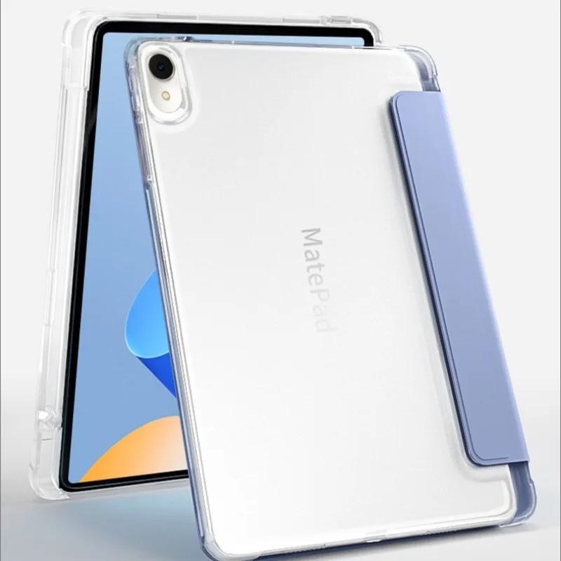 Чехол для планшета Huawei MatePad 11 2021 с отделением для ручки, подставка для сна, пробуждения, мягкий чехол, прозрачный защитный чехол