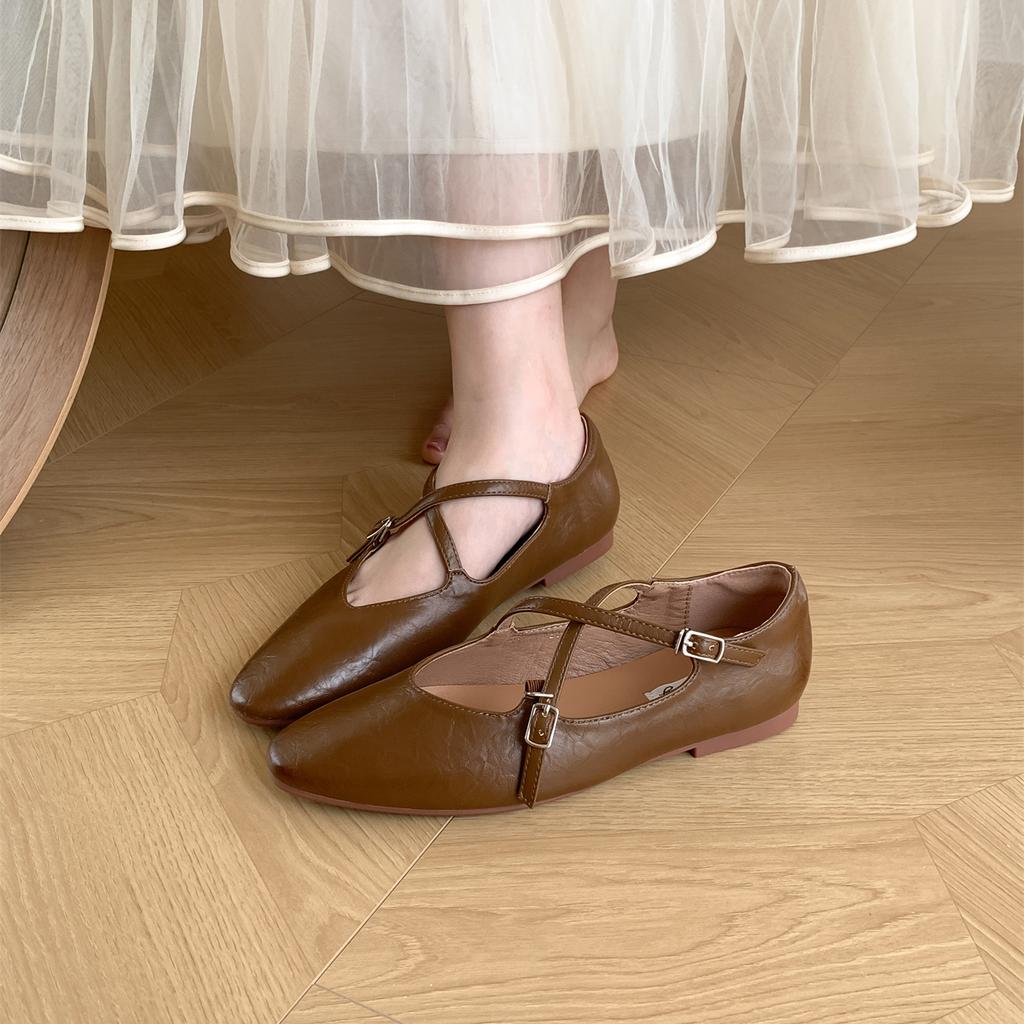 Мода Bailamos 2024 Новые женские балетки Мягкие туфли Мэри Джейн Модные неглубокие женские повседневные уличные туфли для платья Плоские балетки Mujer
