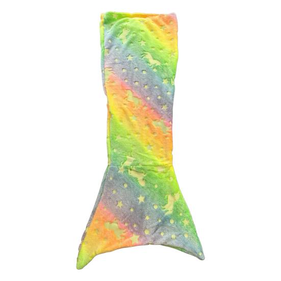 Одеяло «Хвост русалки», спальный мешок, мягкий фланелевый, светящийся в темноте, носимый спальный мешок, реквизит для фотосъемки, одеяло для домашнего детского сада