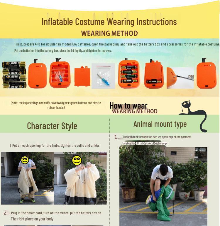 Надувной костюм лошади на Хэллоуин для косплея родителя и ребенка - Забавный костюм для верховой езды на животном