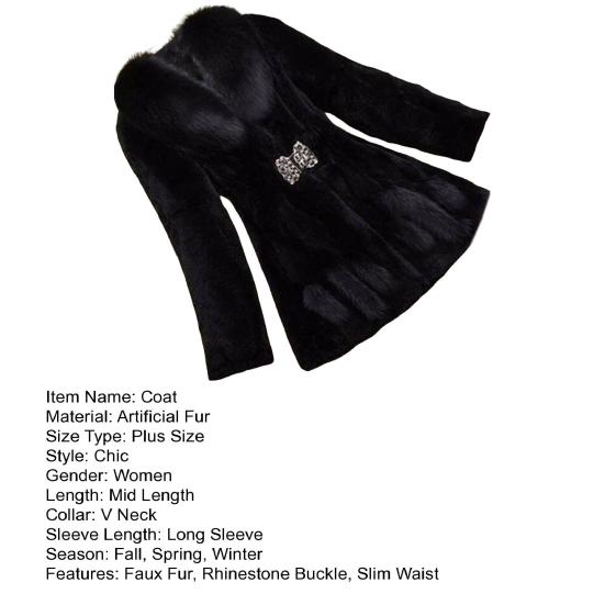 Женское зимнее пальто из искусственного меха средней длины со стразами, эластичная узкая талия, однотонная плотная верхняя одежда, куртка для выпускного бала знаменитостей