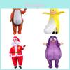 Яркий надувной костюм Баклажана и Картофеля для взрослых на Хэллоуин и Праздники