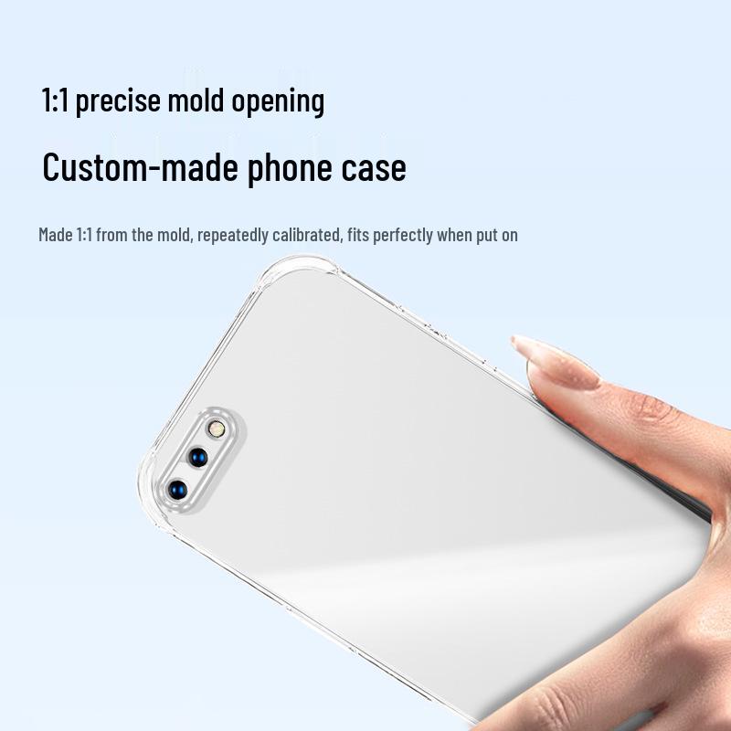 Совместимый прозрачный чехол для телефона OPPO A5 (A5-5G/A5 Pro/A5x/Vitality Edition) Дизайн с защитой от падения и подушкой безопасности