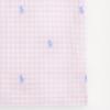 Polo Ralph Lauren SS24 Вышитый логотип в клетку Прямого покроя Разрез Короткий рукав Платье Детские платья Светло-розовый CWPODRSG3D20826-650