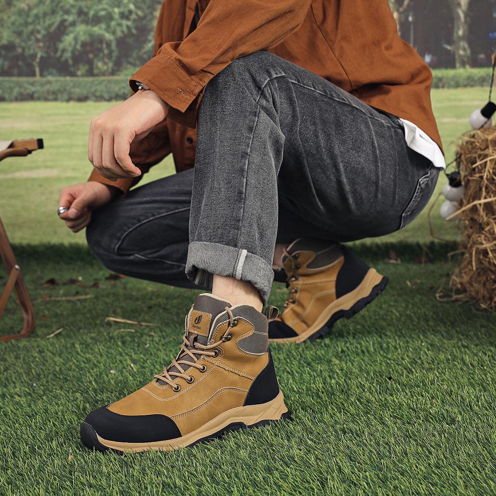 Work Boots Indestructible Safety Shoes Men Steel Toe Shoes Puncture-Proof Sneakers Male Footwear Shoes Non Slip Work Boots