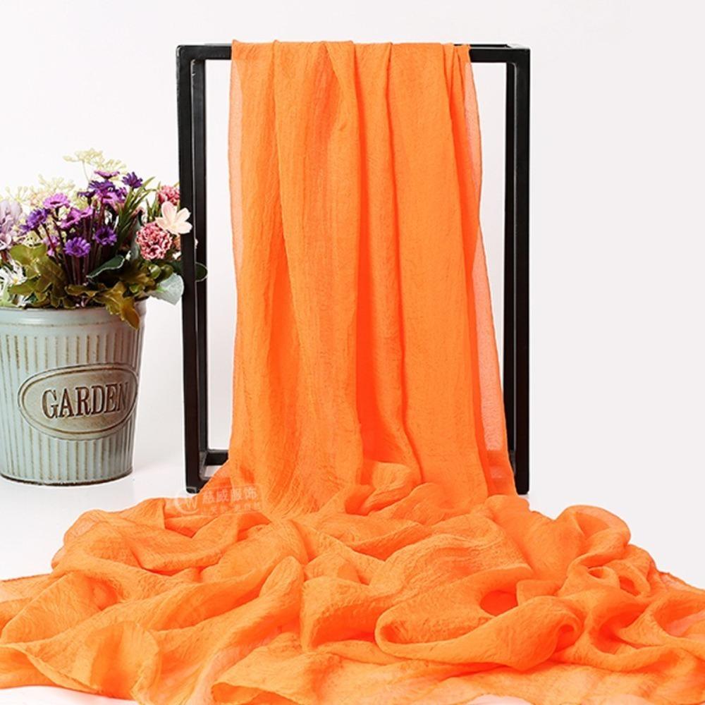 Solid Color Scarf Chiffon Fabric Beach Scarves New Headscarf  Gift