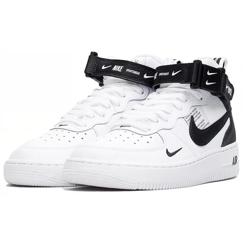 Nike Кроссовки Air Force 1 Mid top для скейтбординга Черно-белые Унисекс AV3803-100