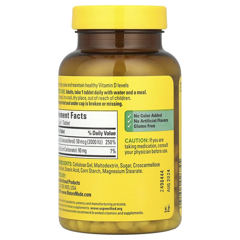 Vitamin D3, 50 mcg (2000 IU), 220 Tablets