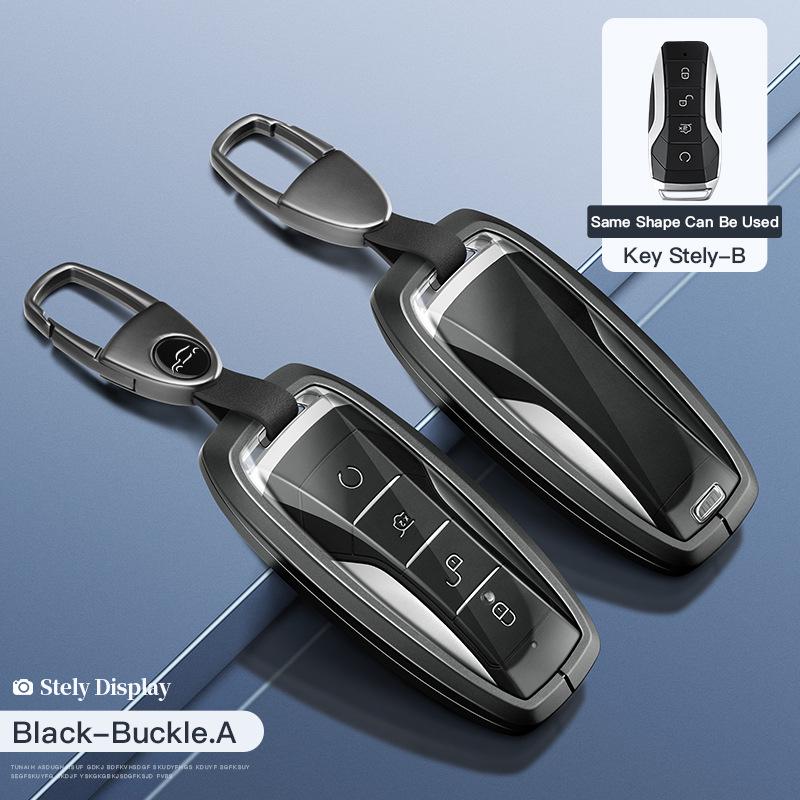 Чехол для ключей BYD для Tang DM/MAX, Song Pro, Qin PLUS, Yuan — полноразмерный автомобильный чехол с застежкой для трансграничной электронной коммерции.