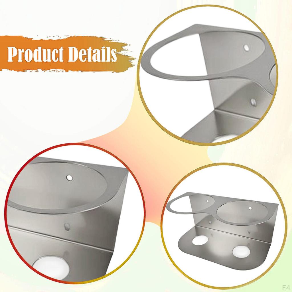 Spray Bottle Holder Can Organizer Wall Mounted Storage Rack for Bathroom