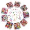 10-300Pcs Boxed Keychain Series Jump Ring Accessories for DIY Jewelry Craft Making Findings