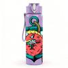 1PC Retro Anchor Ocean Art 750ml Color Plastic Sports Water Bottle Leakproof Flip Straw Lid Suitable for Sports Office Home Use