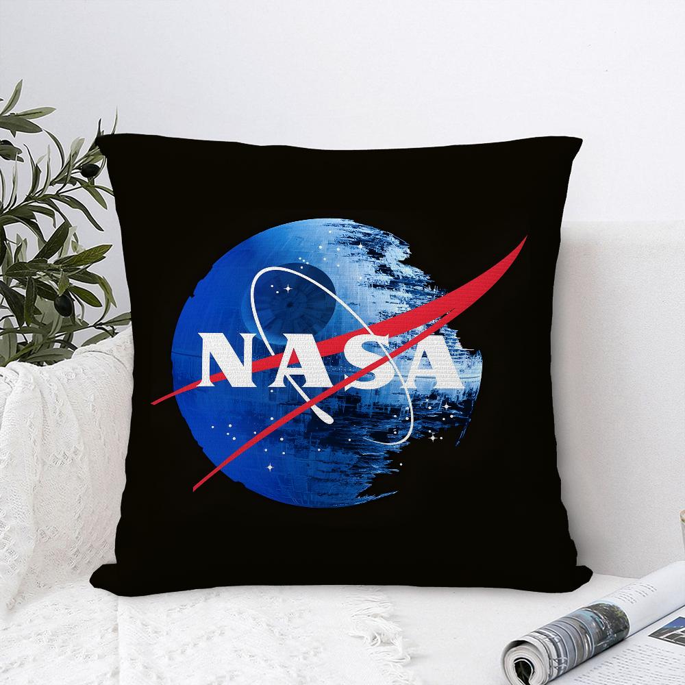 Наволочка для подушки с принтом N-NASA S-space, из плюша, мягкая, двусторонняя печать, чехол для диванной подушки, чехол для декоративной подушки