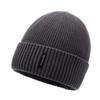 Winter New Men'S And Women'S Knitted Hats Windproof And Warm Wool Hats, Ear Protectors And Fleece, Solid Color Simple And Versatile Casual Hats