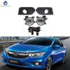 1 Pair Car Front Bumper Halogen Fog Lights Assembly Driving Lamp Foglight Wiring Switch Set For Honda City 2017 2018 2019