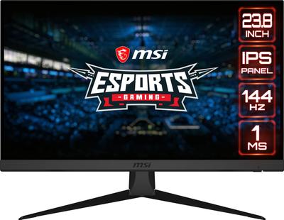 MSI Gaming 1920 x 1080 G242, 24" Монитор, (FHD), IPS, 1 мс, 144 Гц, FreeSync, HDMI, DisplayPort, Наклон.