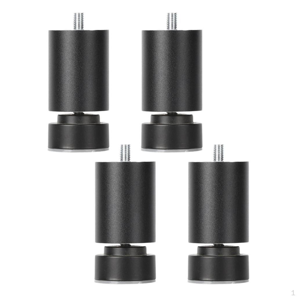 Bed Frame 4 Pieces Thread Legs Table Feet Adjustable Heavy Duty Sofa Metal Furniture Legs