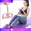 Six-Tube Foot Pedal Resistance Band & Waist Trimmer for Home Fitness