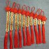 Lucky Charms Mascot Chinese Manual Knot Prosperity Ancient Fengshui Good Fortune CHING Protection Home Car Decor Copper Coins