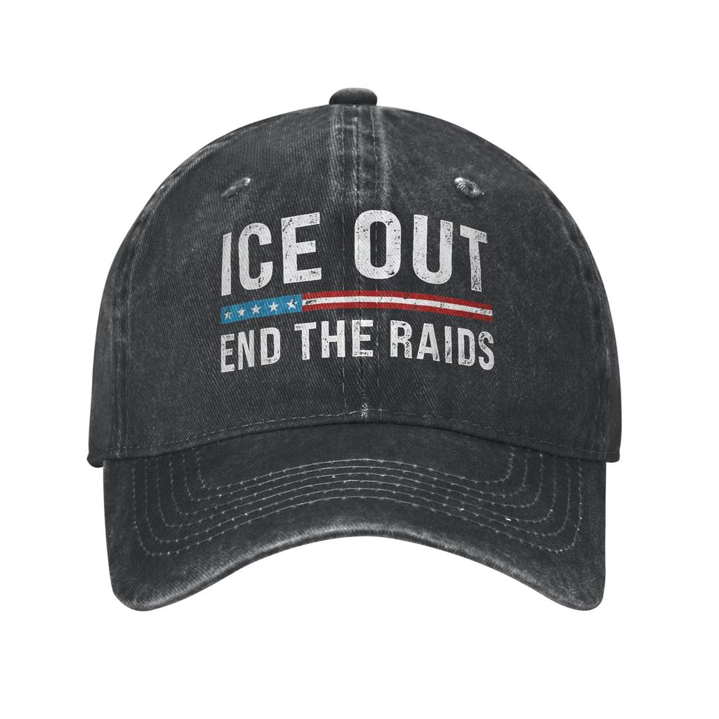 Men Women ice Out Anti Ice Minneapolis Abolish Ice Caps Wear Baseball Cap Vintage Trucker Hats Adjustable