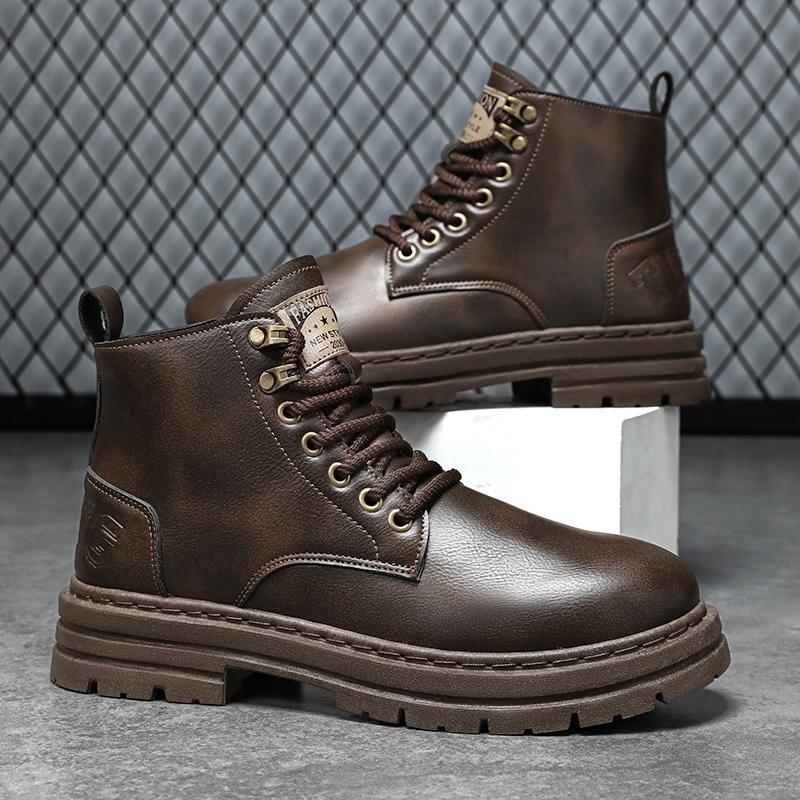 Luxury Men Boots Autumn Winter Slippers Warm Men Shoes Sneakers Male Tenis Shoes Boots Men Sneakers Winter High Top Shoes for Men