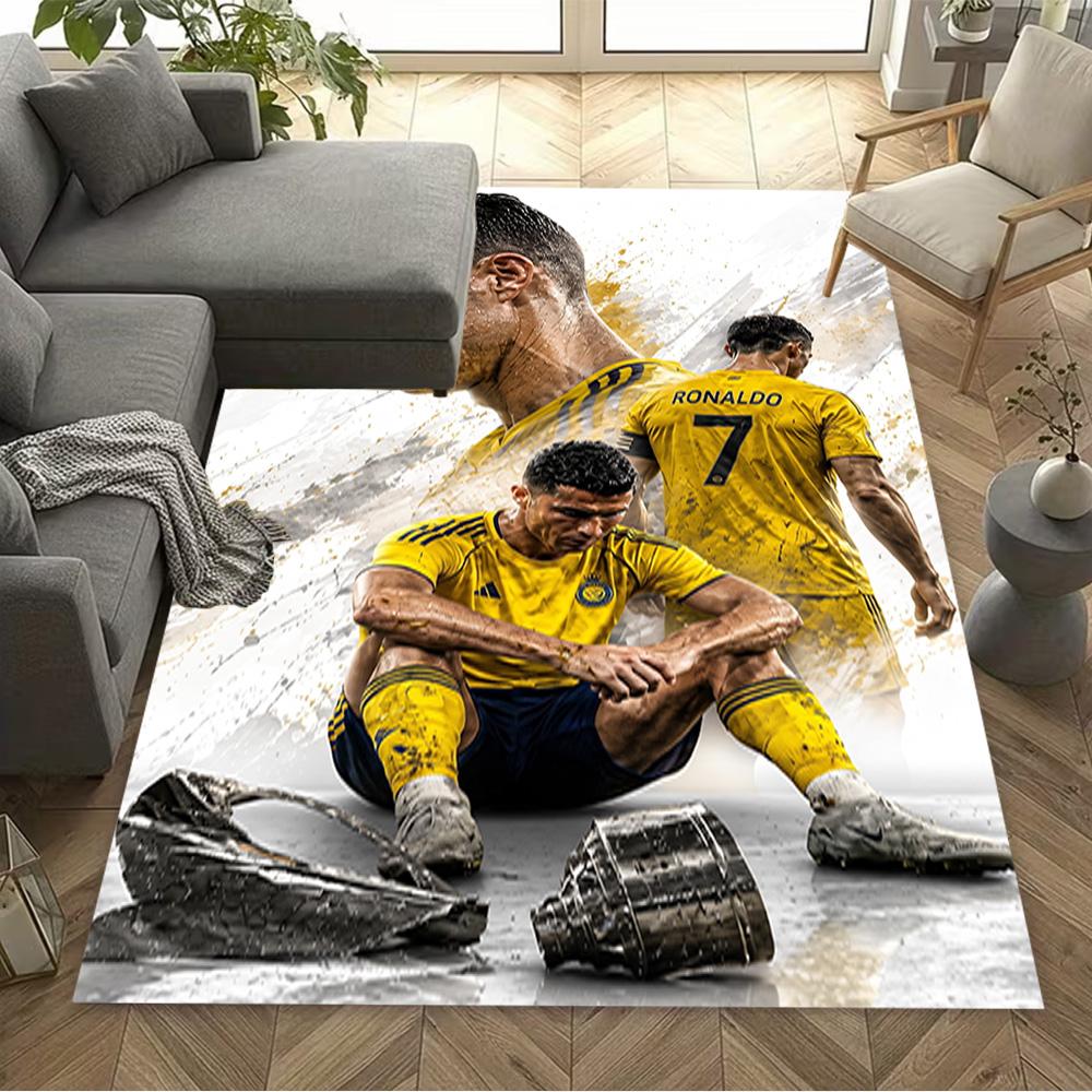 Cr7 Football Legend Carpet Perfect for Bedrooms Dormitory Playrooms Outdoor Antislip Carpet Office home decor Gift for Festivals