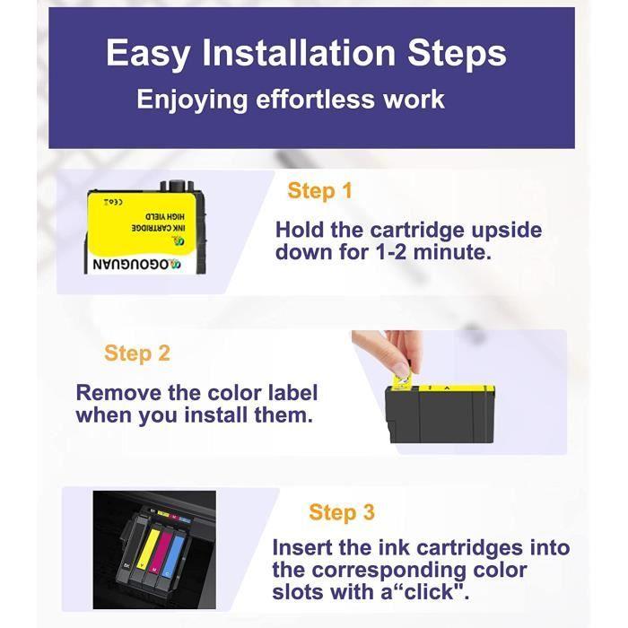 Совместимые чернильные картриджи - Teland - 604XL - Набор из 4 штук - Разноцветные - Для Epson XP-2205/XP-4200/XP-3200