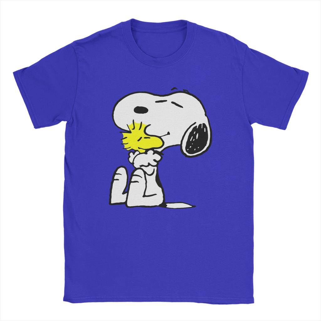 Peanuts Snoopys T Shirts Unisex Cotton Casual Tshirts Round Neck Tee Shirt Short Sleeve Tops Summer
