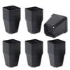Nicheez Flower Seedling 50 Pieces Pots, Pots, Planters, Plastic, Square, Black,