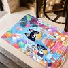 Happy Birthday Celebration Customizable Name Floor Rug Office Rug Suitable for Bedrooms Balcony Entryway Playrooms Anti-slip Rug Decorate Offices