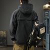 Mountain Outdoor Functional Jacket Men'S Loose Large Size Trendy Brand Hooded Tooling Windproof Jacket Top