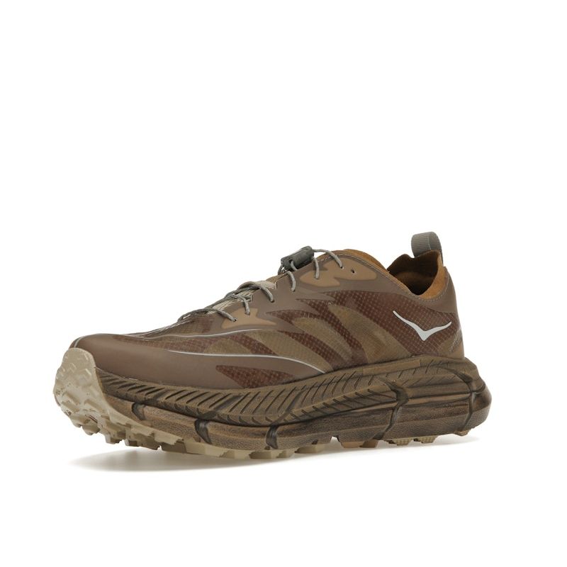 Satisfy X HOKA Mafate Speed 4 Lite Rubber Unisex Sneakers Brown 1157050-RBBR