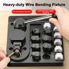Набор приспособлений для гибки металлической проволоки с регулируемыми матрицами Простой в использовании Многоцелевой Инструмент для изготовления колец Набор инструментов Инструменты для изготовления ювелирных изделий из металлической проволоки