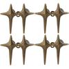 4pcs New Fashion Cross Star Waist Buckle Adjustable Pants Clips Waist Tightener No Sewing Metal Button Snaps for Jeans Decor