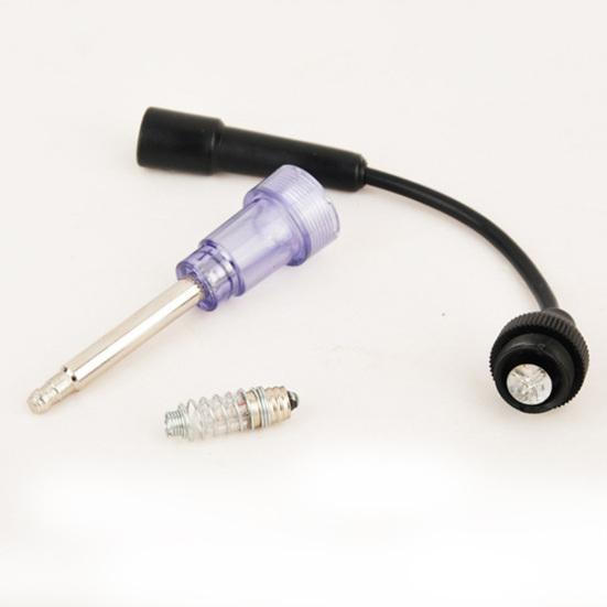 Тестер искры зажигания для проверки цепи, инструмент для диагностики двигателя, быстро обнаруживает загрязненные свечи зажигания, неисправные контакты, поврежденные кабели