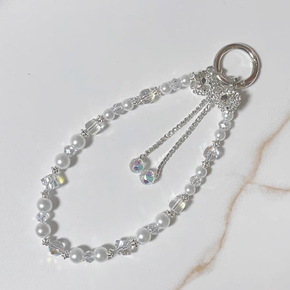 Высококачественный роскошный ремешок для телефона со стразами, жемчужный ремешок для телефона со стразами, подарок для девочек на Новый год