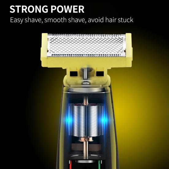 Мужская электробритва, двустороннее лезвие, водонепроницаемая перезаряжаемая мини-бритва для путешествий, портативный триммер для волос, инструмент для удаления бороды, подарок отцу и парню