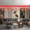 Декоративные Баннеры-Драконы на Китайский Новый Год Баннер из Войлока на Праздник Весны Занавеска на Дверь Торговый Центр