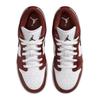 Jordan Детские баскетбольные кроссовки Air Jordan 1, нескользящие, износостойкие, низкие, Черно-бело-коричневые HF3188-102