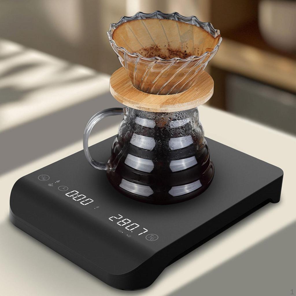 Espresso Scale Kitchen Professional LED Display Multifunctional Digital with Timer Smart
