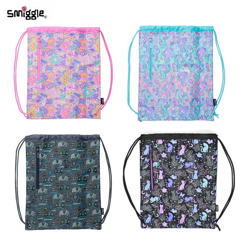 Школьный рюкзак-мешок Smiggle с мультяшным принтом для учеников начальной школы
