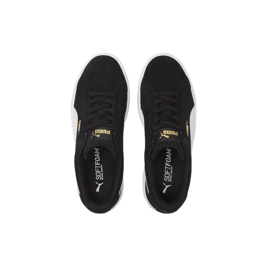 Puma Женские Karmen 'Черно-белые' (женские размеры) Черные / Белые / Командные золотые кеды для скейтборда 384614 02