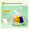 Yessel Food Storage Bags, Thickened Smiley Face Bags, 5 Mil Thickness, 30*48cm, 100 Pieces, Takeout Packaging Plastic Bags