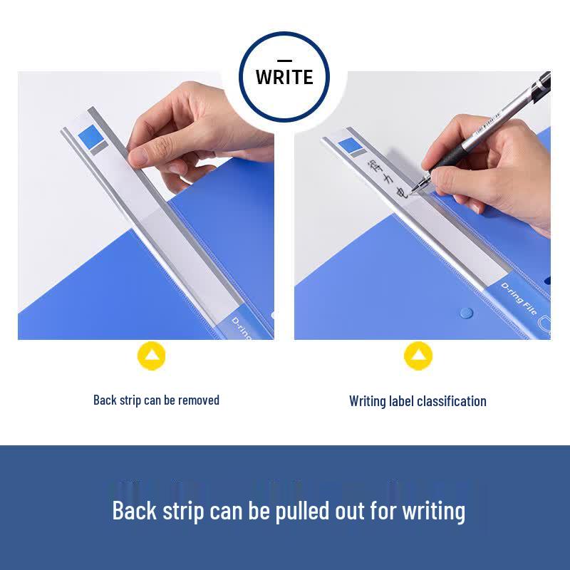 Deli 5383 A4 Two-Hole D-Ring File Folder