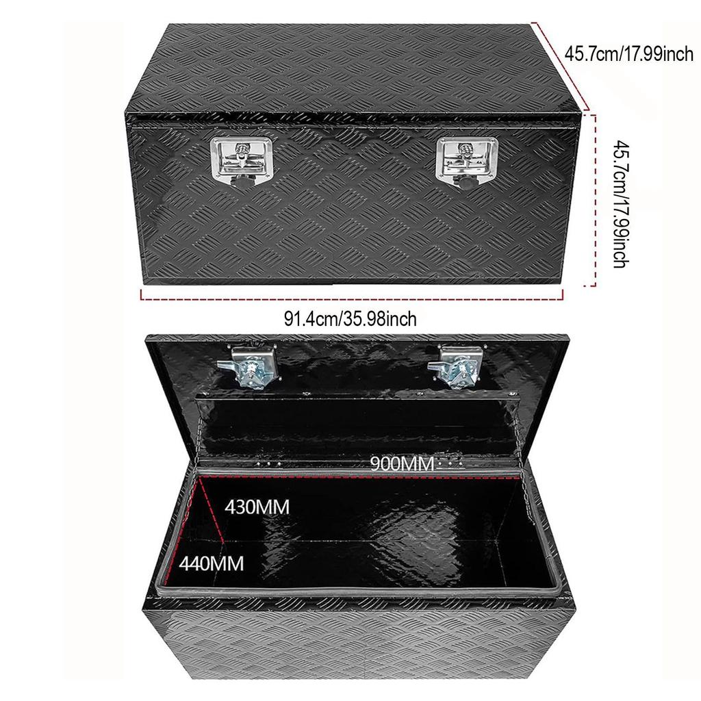 Прицепной ящик для инструментов Подкузовное хранение Гаражный кейс Садоводство Ящик для инструментов в кузов грузовика