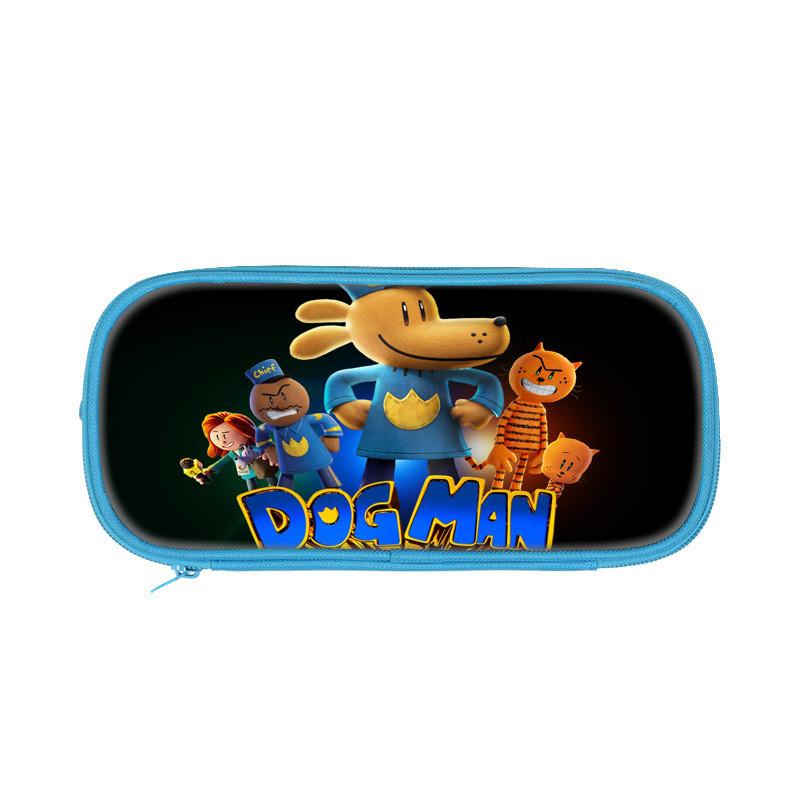 Школьный пенал с изображением персонажей мультфильма «Собачий человек и его кот» из прочного полиэстера для учеников начальной школы