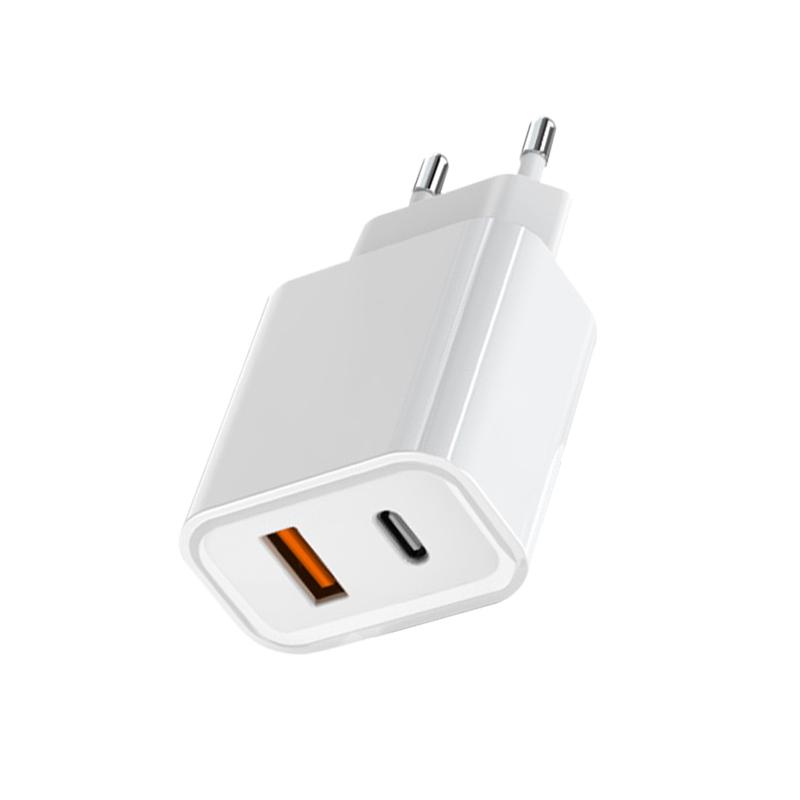 Charger PD 20W Fast Charging USB A Type-c Ports Plug Charging Adapter Suitable for All Smartphones of Samsung Huawei Xiaomi Redmi